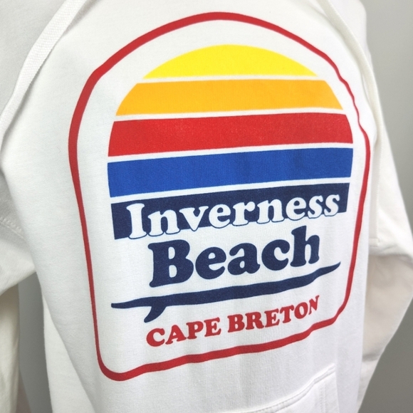 Inverness Beach Cape Breton Surfer Hoodie Sweatshirt Men's Size S Fits Women's L - Picture 15 of 16